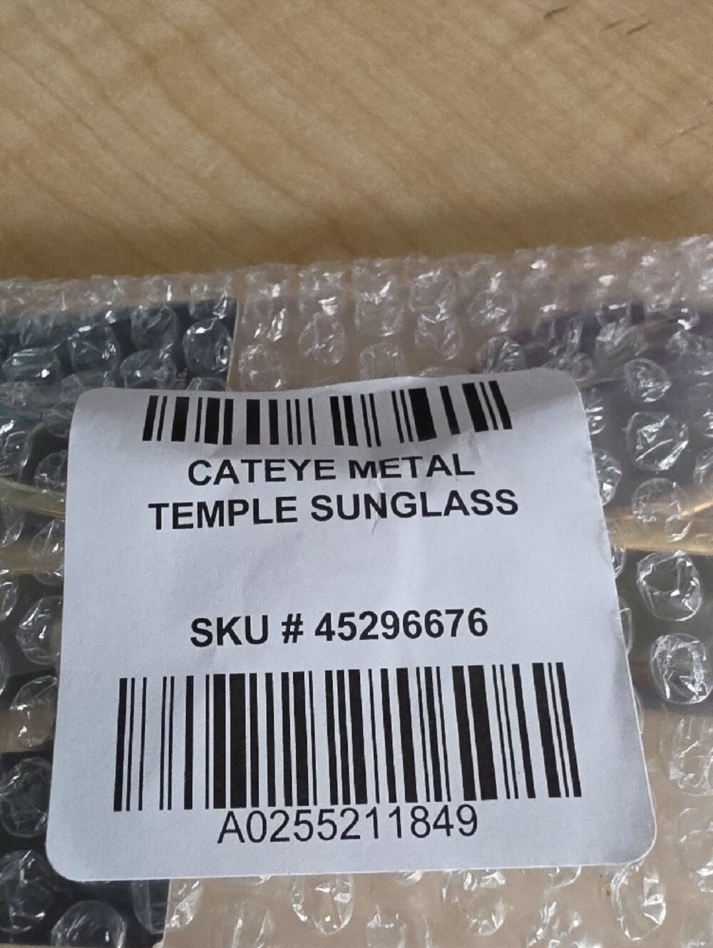 Tortoiseshell Cateye Metal Temple  Sunglasses - Brown Frame, 100% UV - Picture 7 of 7
